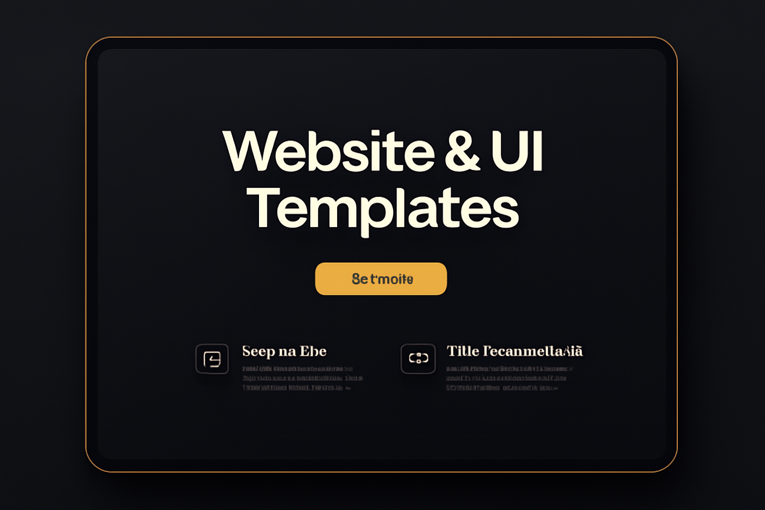 Website & UI Templates / Kits example 1